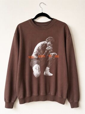 Post Malone Austin Brown Crewneck Sweatshirt - Unisex Size Medium